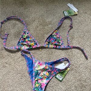 Colorful Floral Bikini Set